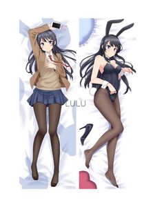 Rascal drömmer inte om Bunny Girl Senpai Mai Sakurajima Anime Body Pillow Case Cover Kawaii Cospaly Pillow Case HKD230825 HKD230825
