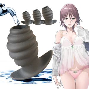 Slip Mutandine Silicone Anal Ass Plug Butt Speculum Clistere Hollow Prostata Massaggiatore Peep Dilatatore vaginale Buttplug Donna Uomo Gay 230824