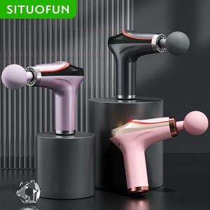 Masaż Gun SittuoFun Portable do Body Szyf Sport Deep Tissue Mięsień Relaksowanie Fitness Electric Percussion Pistol Massager 230824