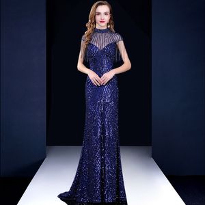 Aso ebi Mermaid Mother of the Bride Dress Plusサイズのプロムドレス