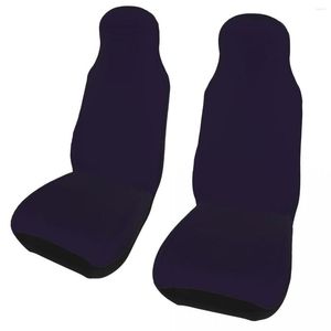 Car Seat Covers Gothic Purple Solid Universal Cover Off-Road For SUV Seats Polyester Accessories