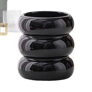 Ceramic Candle Holder Cylinder Scented Candle Jar Soy Wax Candle Cup DIY Candle Container For Home Decoration Living Room HKD230825 HKD230827