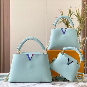 Borse tote firmate Borsa a mano in vera pelle di moda Borsa a tracolla di grande capacità tinta unita Borsa a tracolla multifunzionale Borsa per carte Borsa per cellulare Borsa a tracolla