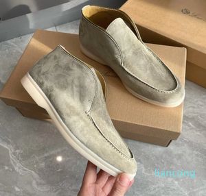23Scasual Shoes Lazy Loafers Men Men Suede Sneaker Mid Cut With Box 35-46