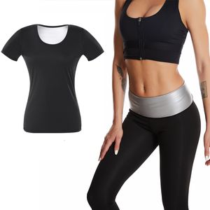 Vita pancia Shaper Donna Shapewear Set Pantaloni dimagranti Camicia fitness Body Shaper Trainer Sudore Sauna Tute Leggings 230825