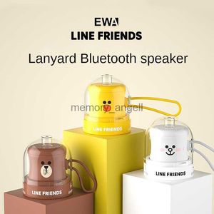 EWA A119 Bluetooth Hoparlör Hattı Arkadaşları Meşe Meyve Su Geçirmez Mini Wireles Karikatür Taşınabilir Subwoofer Hediye Telefon Bilgisayar Hoparlörü HKD230825