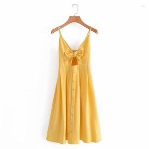 Vestidos casuais vestidos femininos feminino tira de tira de peito vestido halter halter hollow-out single skurt holida de férias soltas partido de verão