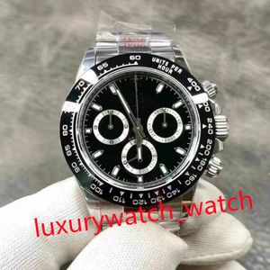 CLEAN Factory Watch 40mm x 12.4mm 116500 Cosmograph Panda Chronograph CAL.4130 Mechanical Movement Automatic sapphire glass Men Watchs luminous waterproof