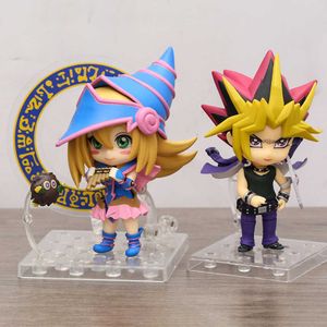 Action Figures Giocattolo Bambola Yu-Gi-Oh!Ragazza del mago nero Yugi assembla il cambiamento del volto Action Figure Hobby Modello Ornamento Giocattolo