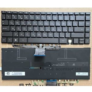 Nytt US/RU-bärbara tangentbord för HP Specter X360 14-EA 14-EA0047NR 14-AE023DX med Backlights HKD230825. HKD230824