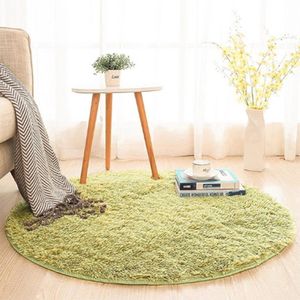 Carpets RULDGEE Fluffy Round Rug Carpet Circles Living Room Alfombra Coffee Table Blanket Bedroom Bedside Mat Computer Chair Yoga 230825