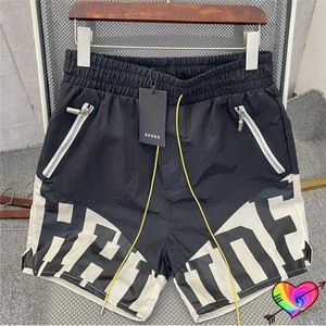 Rhude Designer Shorts Mens Fashion Beach Pants Sports Fitness Luxury High Quality Shorts Summer Casual Versatile Quick Drying Breathable Mes