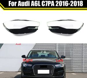 Ön Araba Far Işık Muhafaza Kılıfı Şeffaf abajur Lambası Kabuk Far lens Audi A6 A6L C7PA 2016-2018