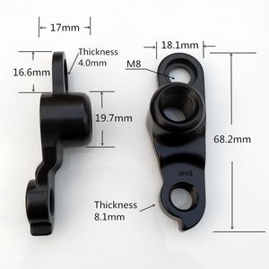 Bike Derailleurs 1pc Bicycle gear rear derailleur hanger dropout SR142 For kellys WHYTE Aka DROPWH17 Airborne Jamis Kinesis 142x12mm Pitch 175mm 230825