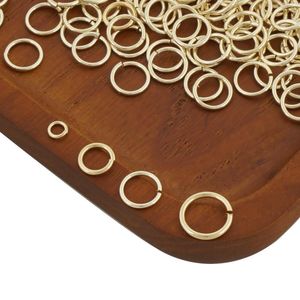 Loose Gemstones 14K Gold Filled Open Jump Rings For Jewelry Making And Connectors Split Ring Diy