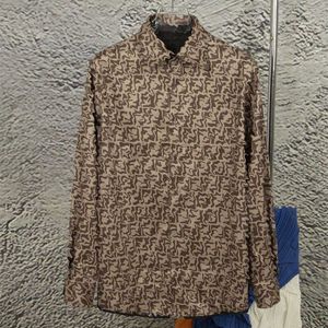 Camicia casual f polo jacquard cardigan cappotto giacca firmata camicia da uomo d'affari moda maglietta a maniche lunghe giacche varsity