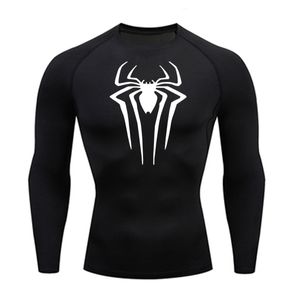 T-shirt da uomo Protezione solare Sport Seconda pelle T-shirt da corsa Fitness da uomo Rashgarda MMA Camicia a compressione a maniche lunghe Abbigliamento da allenamento 230825