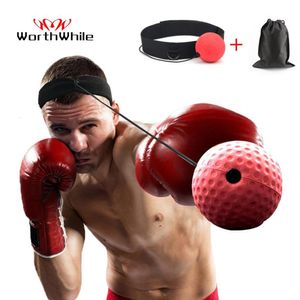 Панкирные шарики, достойные удара по боксу Reflex Ball Ball Head Band Fighting Speed ​​Training Muay Tai MMA Accessories 230824