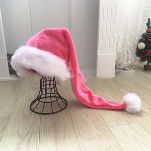 Beanieskull Caps Noel Siyah Kırmızı Peluş Şapka Noel Baba Yenilik Şapkası Çocuklar Noel Dekorasyonları Yıl için Ev Noel Baba Hediye Partisi Malzemeleri 230824