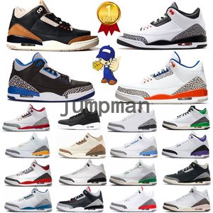 2024 3 3s Basketball Shoes Fragment Palomino MuslinNeapolitan Medellin Sunset Sneakers for Men and Women size 36-46 eur