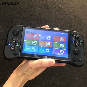 Portable Game Players Arrival X50 Handheld Game Player 5.1 inch H-D Screen 8GB Retro Video Game Console Built in 6800 Games Support TV Output 230824