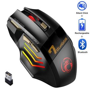 Naładowanie Bluetooth Mouse Bezprzewodowe komputer Mysz Myszka Gamer Mysa Ergonomiczna MAZUS 5500 DPI Silent myszy do laptopa iPad HKD230825