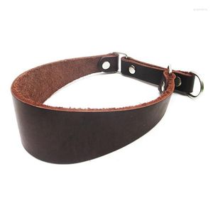 Dog Collars High Quality Soft Cow Leather Pet Collar Real Training For Greyhound