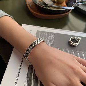 Bangle Elegant Rhombus Design Thai Silver Ladies Sell Promotion Jewelry for Women Year Gift