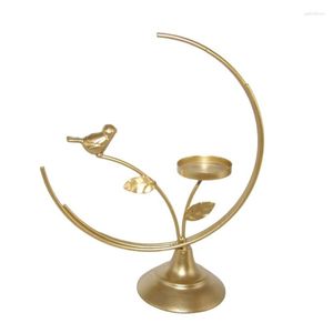 Candle Holders Elegant Iron Holder With Bird And Flower Design Perfect Homes Decor For Traditional Chinese Culture Art Lover J60C