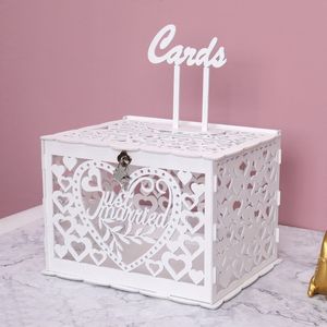 Outros suprimentos de festa de evento casamento urna cartão envelopes caixa para wlock pvc casamento decorações recepção aniversário nupcial chá de bebê 230824