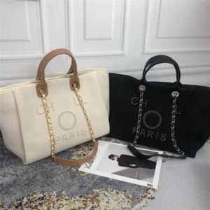 Borse a mano alla moda da donna di lusso Borsa da spiaggia in tela Borse a mano Classiche femminili di grande capacità Confezioni a catena piccola Borsa a tracolla grande PBAZ Fabbrica online vendita al 70%