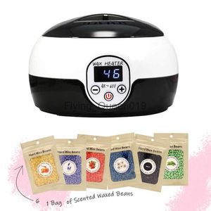 BJI Wax Dipping Pot Wax Wamer Wax Heater Hair Removal Machine LED Digital Display Depilation Kit Wax-melt Epilator Whole Body HKD230825