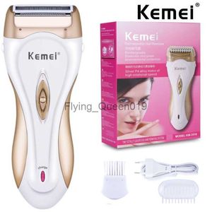 Naładowane elektryczne kobiety golarki golator golenia usuwanie włosów skrobanie kobiecego korpusie depilacja maszyna depilator KM-3518 HKD 230825.