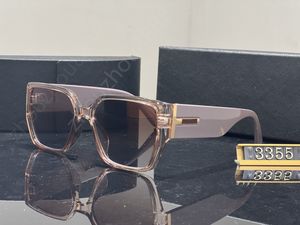 The Party Pilot Sunglasses Studes Gold Brown 3355 Shaded Sun Glasses Women Fashion Rimless sunglasses eye wear with box