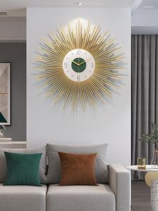 Wanduhren Luxus Moderne Uhr Kreative Wohnzimmer Nordic Kunst Stille Große Design Schlafzimmer Horloge Murale Wohnkultur