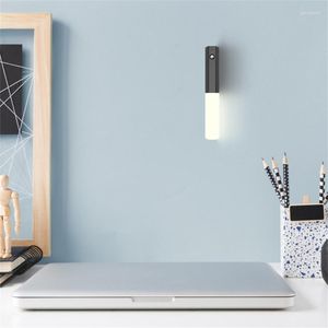 벽 램프 바닥 복도 나이트 라이트 창조적 인 게이트웨이 캐비닛 홈 조명 램프 자동 감지 충전식 선물