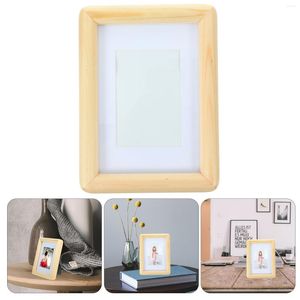 Frames Decor Picture Frame Desktop Household Po Bedroom Holder Painting Display Wooden Lovers