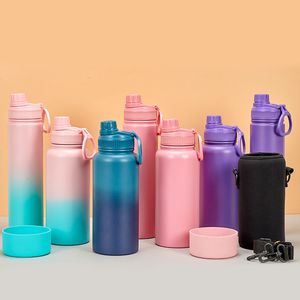 Water Bottles 304 Stainless Steel Insulated Cup Vacuum Lulu With Outdoor Sport Large Capacity Space Kettle Bottle 230824