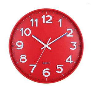 Wall Clocks Bedroom Clock Bathroom High-precision 12-inch Battery Operated Easy-to-read Silent For Home