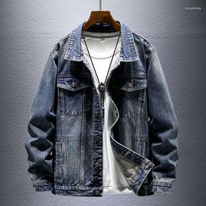 Men's Jackets Vintage Denim Jacket For Autumn And Winter 2023 Oversized Loose Washed Old Outerwear