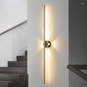 Wall Lamp Led Long 360 Degree Rotate Light For Bedroom Living Room Surface Mounted Stair TV Sofa Background Lighting