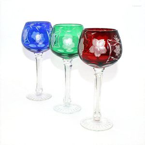 Wine Glasses Japanese Lead-free Crystal Glass Red Goblet Household Decoration Handicraft