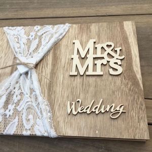 Other Event Party Supplies 10203040 Pages Wedding Guest Book Decoration Sweet Guestbook Country Rustic For Guests Gifts Favors 230824