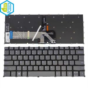 Teclado retroiluminado ru us es para lenovo yoga slim 7-14are05 7-14iil05 7-14itl05 pr4sb russo inglês espanhol notebook teclados hkd230825. HKD230824