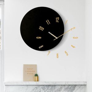 Väggklockor lyx unik stor klocka hängande vardagsrum modernt batteridrivna modeklockor vintage reloj de pared heminredning