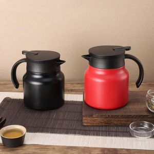 Canecas de aço inoxidável caneca de preservação de calor pote de café velho chá branco guisado bule de cerâmica conjunto