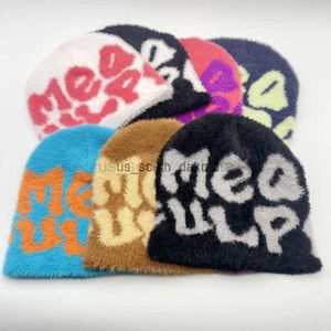 Beanie/Skull Caps Hot selling fur style Mea knitted hat brimless cap personalized beanie hat L0825