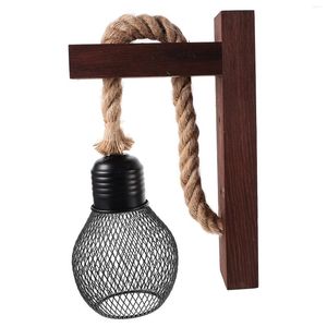 Lampa ścienna dekoracyjne lampy wiszące vintage nowoczesne wtyczki sconce farmhouse rope jadalnia