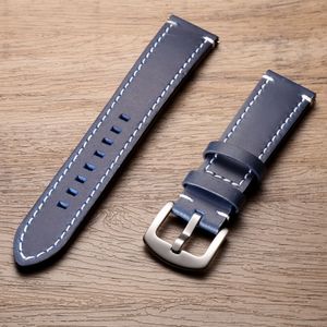 Watch Bands Genuine Leather Quick Release Vintage Handmade Strap For Men 22mm20mm 230825