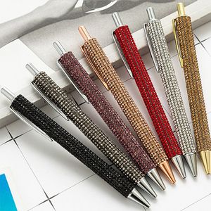 Ballpoint Pens Glitter Sequin Crystal Pen 0.5mm Black Refill Ballpoint Pen Office Stationery Gel Pen Student Writing Tools Office Supplies 230825